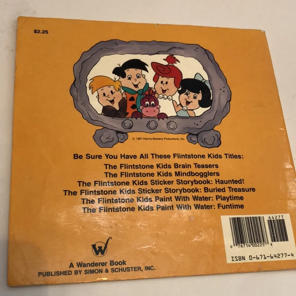 Flinestones Cartoon Series Books 1980s The Flinestone Kids Buried Treasure VTG